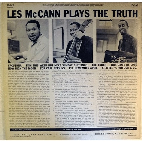 Les McCann Ltd. - Les McCann Ltd. Plays The Truth