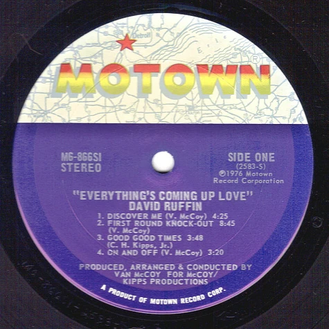 David Ruffin - Everything's Coming Up Love