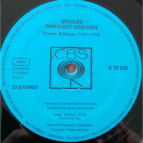 Pierre Boulez Dirigiert Claude Debussy - Boulez Dirigiert Debussy