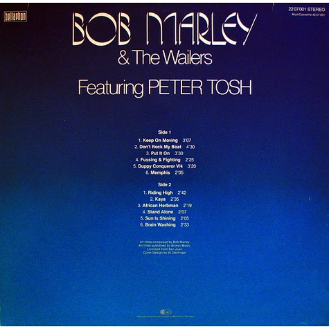 Bob Marley & The Wailers Featuring Peter Tosh - Bob Marley & The Wailers Featuring Peter Tosh