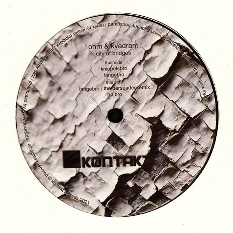 Ohm & Kvadrant - City Of Bridges Black Vinyl Edition