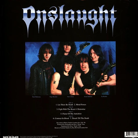 Onslaught - The Force White / Blue Splatter Vinyl Edition
