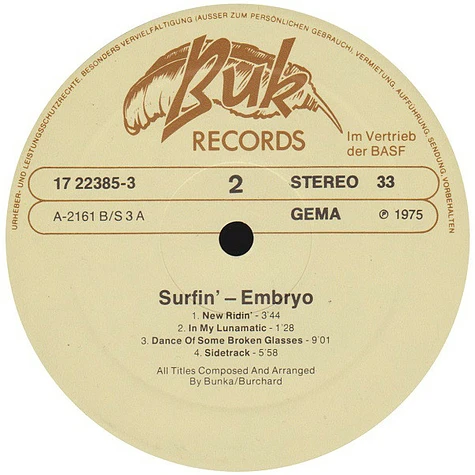 Embryo - Surfin'
