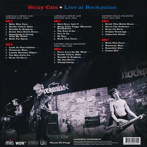 Stray Cats - Live At Rockpalast Black Friday Record Store Day 2021 Edition