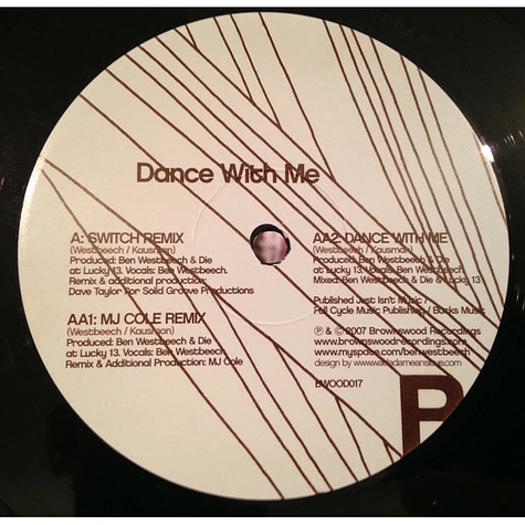 Ben Westbeech - Dance With Me (Switch / MJ Cole Remixes)