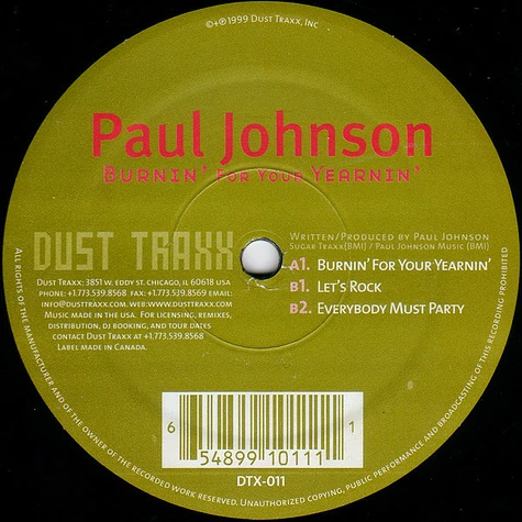 Paul Johnson - Burnin' For Your Yearnin'