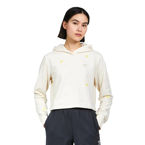 adidas - Cropped Hoodie With Small Embroideries