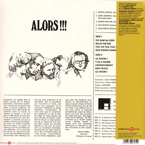 Michel Portal, John Surman, Barre Phillips - Alors!!!