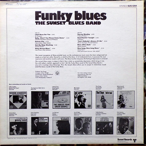 The Sunset Blues Band - Funky Blues
