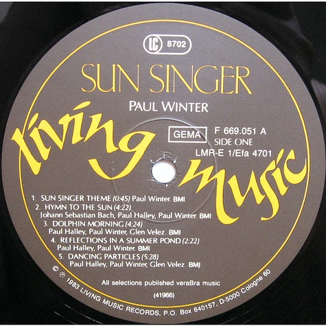 Paul Winter - Sun Singer