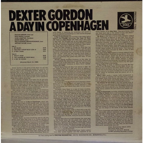 Dexter Gordon - A Day In Copenhagen