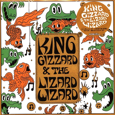 King Gizzard & The Lizard Wizard - Live In Milwaukee Orange & Green W/ Splatter Vinyl Edition