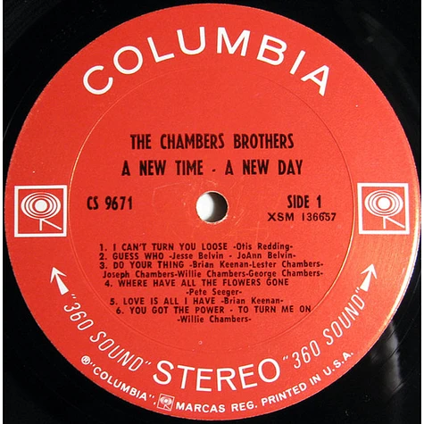 The Chambers Brothers - A New Time - A New Day