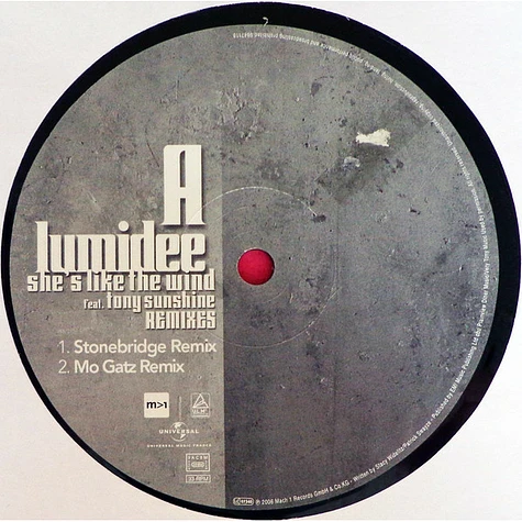 Lumidee feat. Tony Sunshine - She's Like The Wind (Remixes)