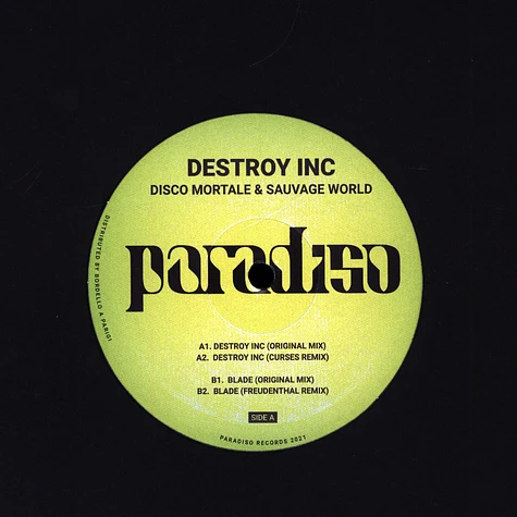 Disco Mortale & Sauvage World - Destroy Inc EP