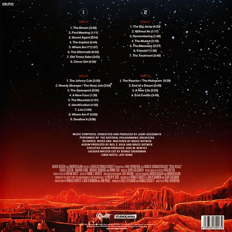 Jerry Goldsmith - OST Total Recall LITA 20th Anniversary Red Vinyl Edition