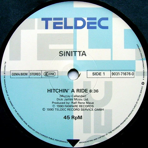 Sinitta - Hitchin' A Ride