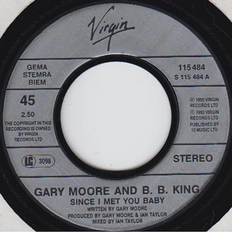 Gary Moore And B.B. King - Since I Met You Baby