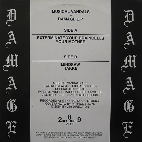 Musical Vandals - Damage E.P.