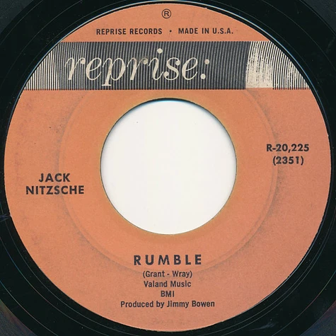 Jack Nitzsche - Rumble / Theme For A Broken Heart