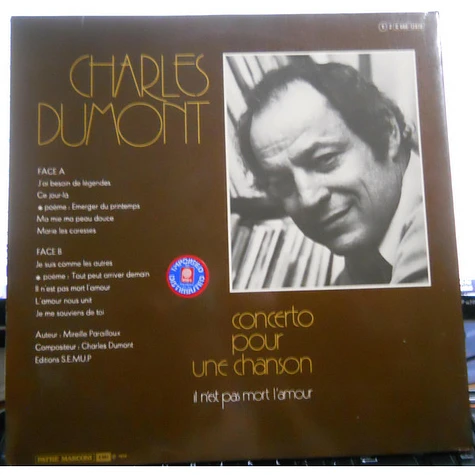 Charles Dumont - Concerto Pour Une Chanson (Il N'est Pas Mort L'Amour)