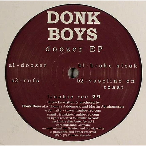 Donk Boys - Doozer EP