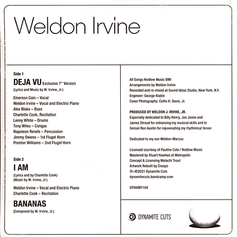 Weldon Irvine - Deja Vu