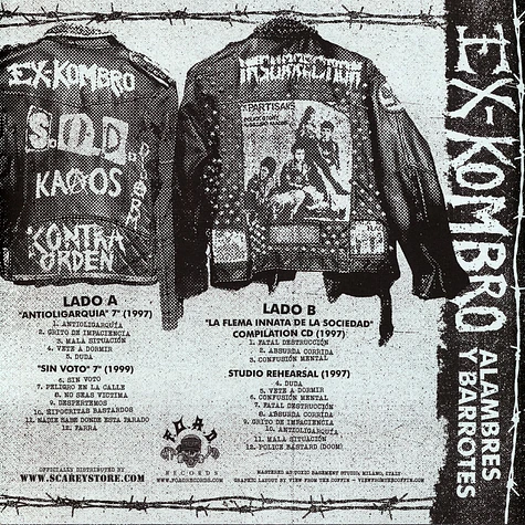 Ex-Kombro - Alambres Y Barrotes Black Vinyl Edition