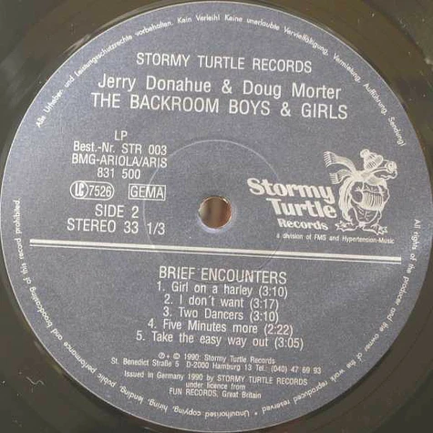 Jerry Donahue & Doug Morter, The Backroom Boys & Girls - Brief Encounters