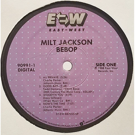 Milt Jackson - Bebop