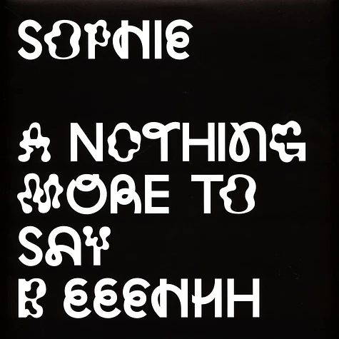 Sophie - Nothing More To Say 2021 Repress
