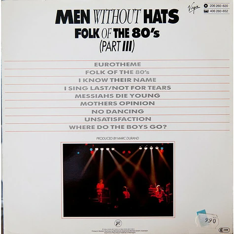 Men Without Hats - Folk Of The 80's (Part III)