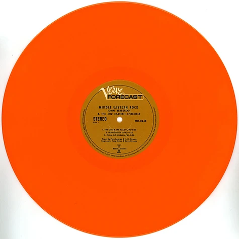 John Berberian And The Rock East Ensemble - Middle Eastern Rock Orange Vinyl Edition