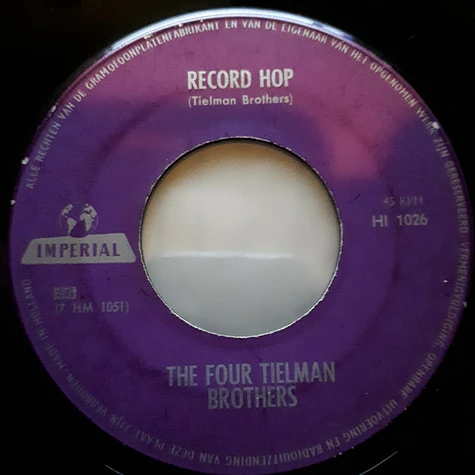 Tielman Brothers - Record Hop