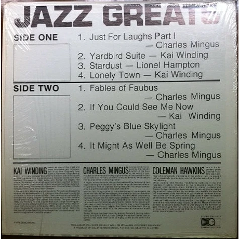 V.A. - Jazz Greats Volume 3