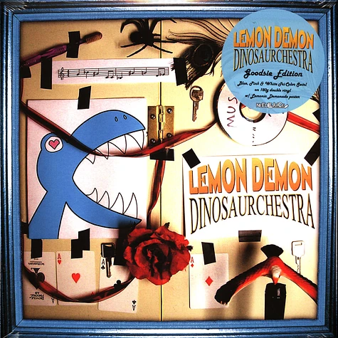 Lemon Demon - Dinosaurchestra Blue/White/Pink Tri-Color Vinyl Edition