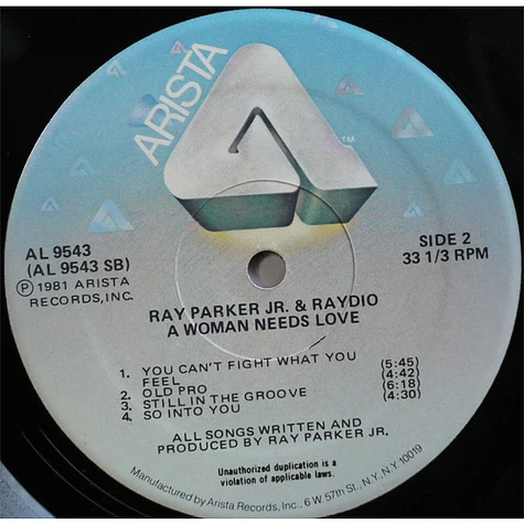 Ray Parker Jr. And Raydio - A Woman Needs Love