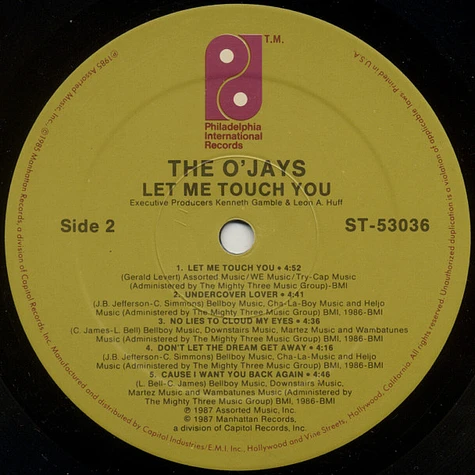 The O'Jays - Let Me Touch You