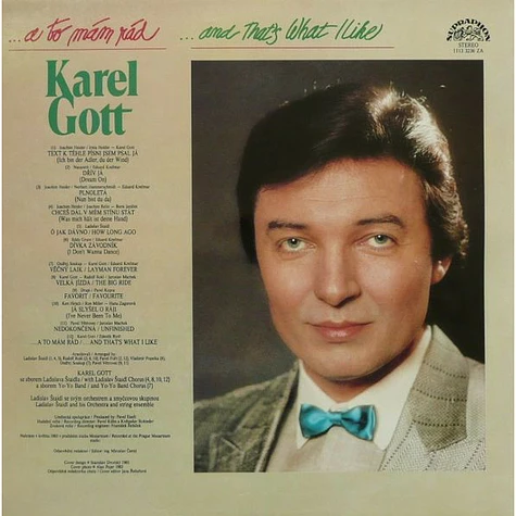 Karel Gott - ...A To Mám Rád / ...And That's What I Like