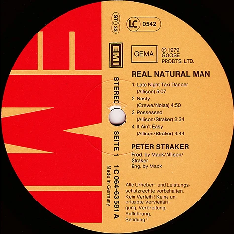 Peter Straker - Real Natural Man