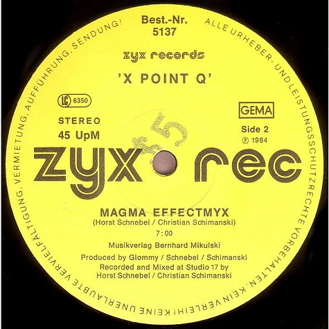 X Point Q - Cosmic Balls / Magma Effectmyx