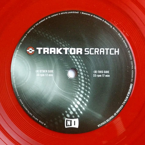 No Artist - Traktor Scratch Control Vinyl Red