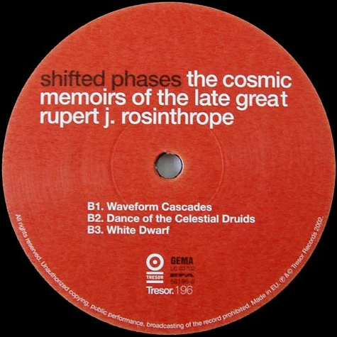 Shifted Phases - The Cosmic Memoirs Of The Late Great Rupert J. Rosinthrope