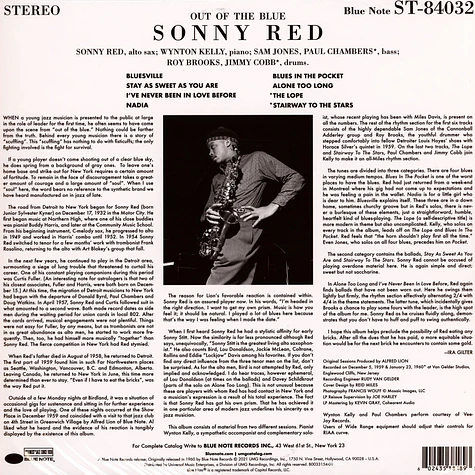 Sonny Red - Out Of The Blue Tone Poet Vinyl Edition