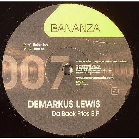 Demarkus Lewis - Da Back Fries E.P