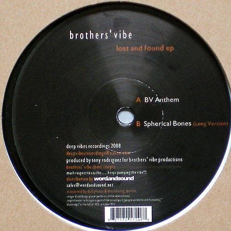 Brothers' Vibe - Lost And Found EP
