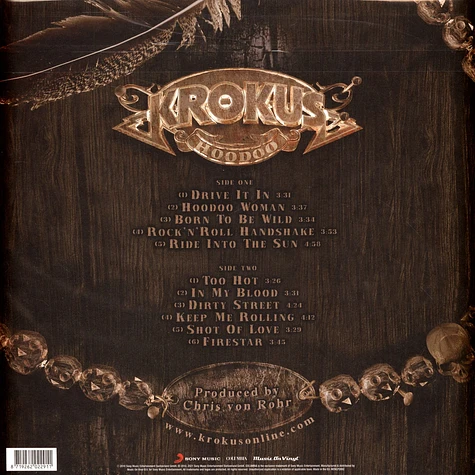 Krokus - Hoodoo Black Vinyl Edition