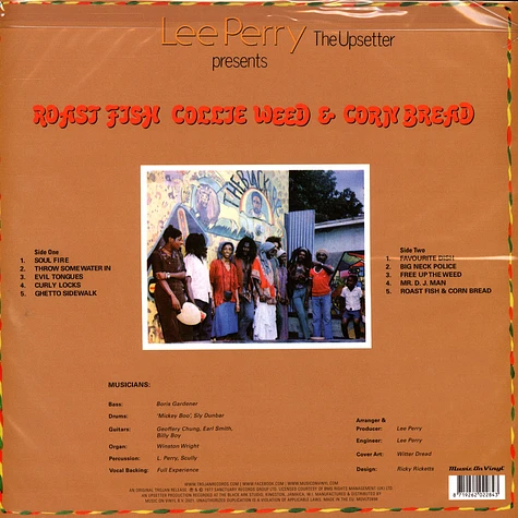 Lee Perry - Roast Fish Collie Weed & Corn Bread Black Vinyl Edition