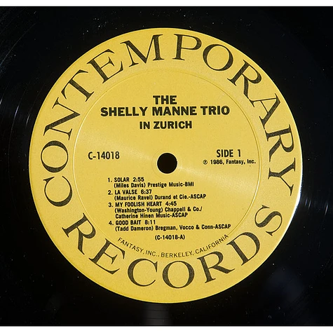 Shelly Manne Trio - The Shelly Manne Trio In Zurich