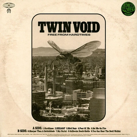 Twin Void - Free From Hardtimes Transparent Yellow Splatter Black Vinyl Edition